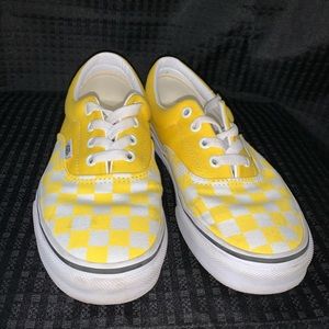 Yellow Checkered Vans